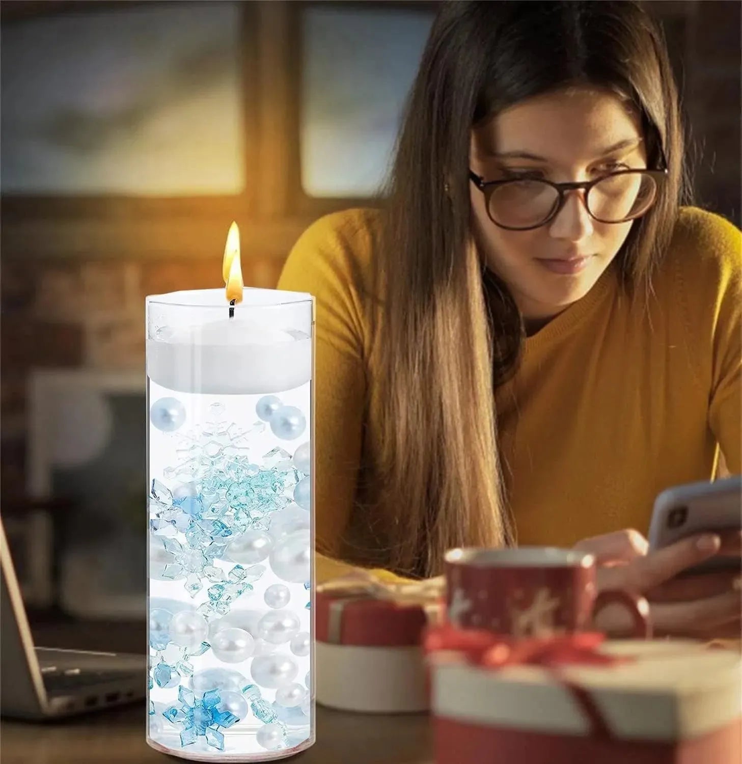 Christmas Vase Snowflake Angel Filler - Bellarte Enchanté Christmas Vase Snowflake Angel Filler